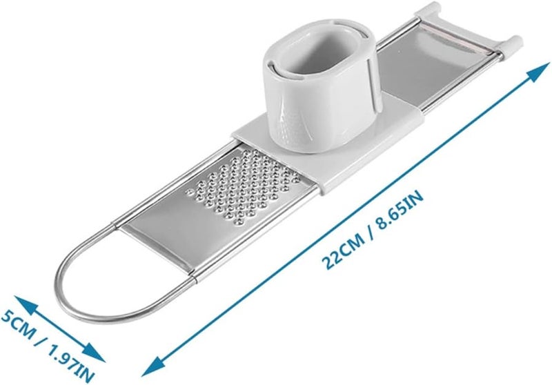 Mobestech Manual Garlic Grinder Stainless Steel Cheese Grater Vegetable Slicer - Image 3